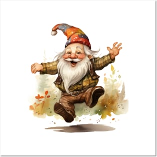 Autumn Happy Gnome #10 Posters and Art